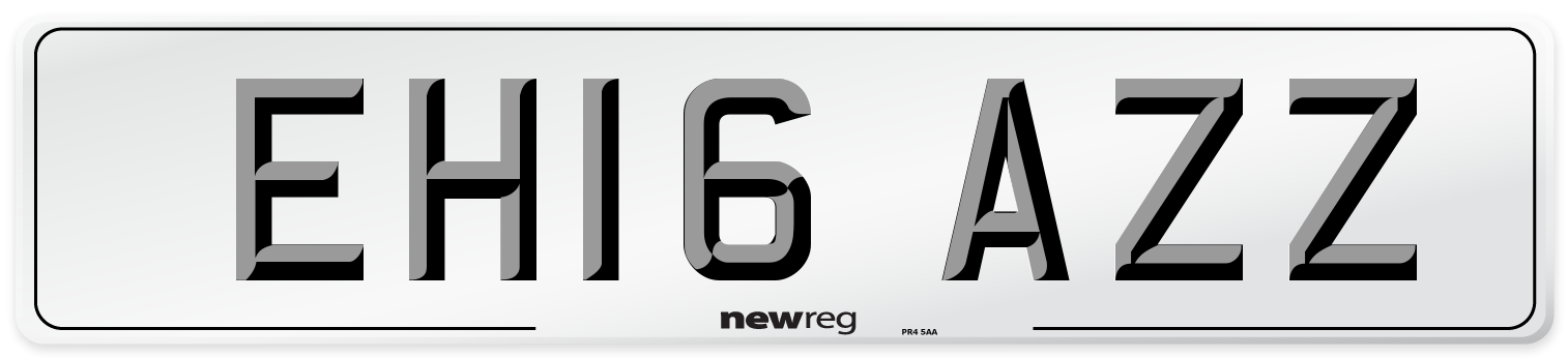 EH16 AZZ Number Plate from New Reg